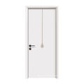 Puerta de madera sólida de roble rojo Go-H1022 con marco de puerta de color blanco Fabricación de puertas de madera